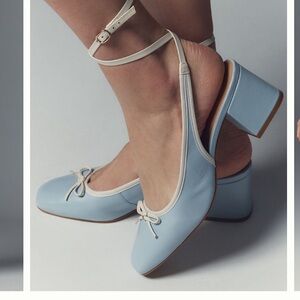 Anthropologie Light Blue Ballerina Heels